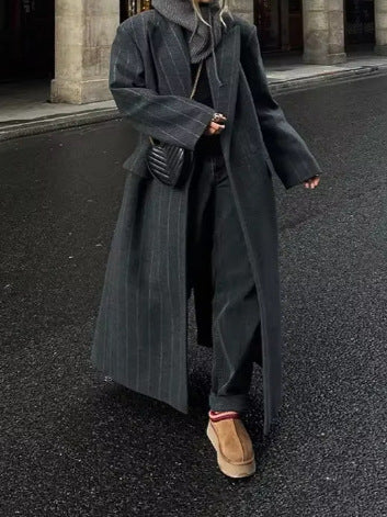 Strømstad Longline Striped Coat